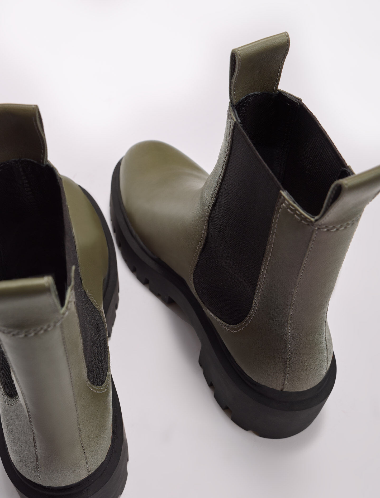 Platform Chelsea -saappaat - Khaki