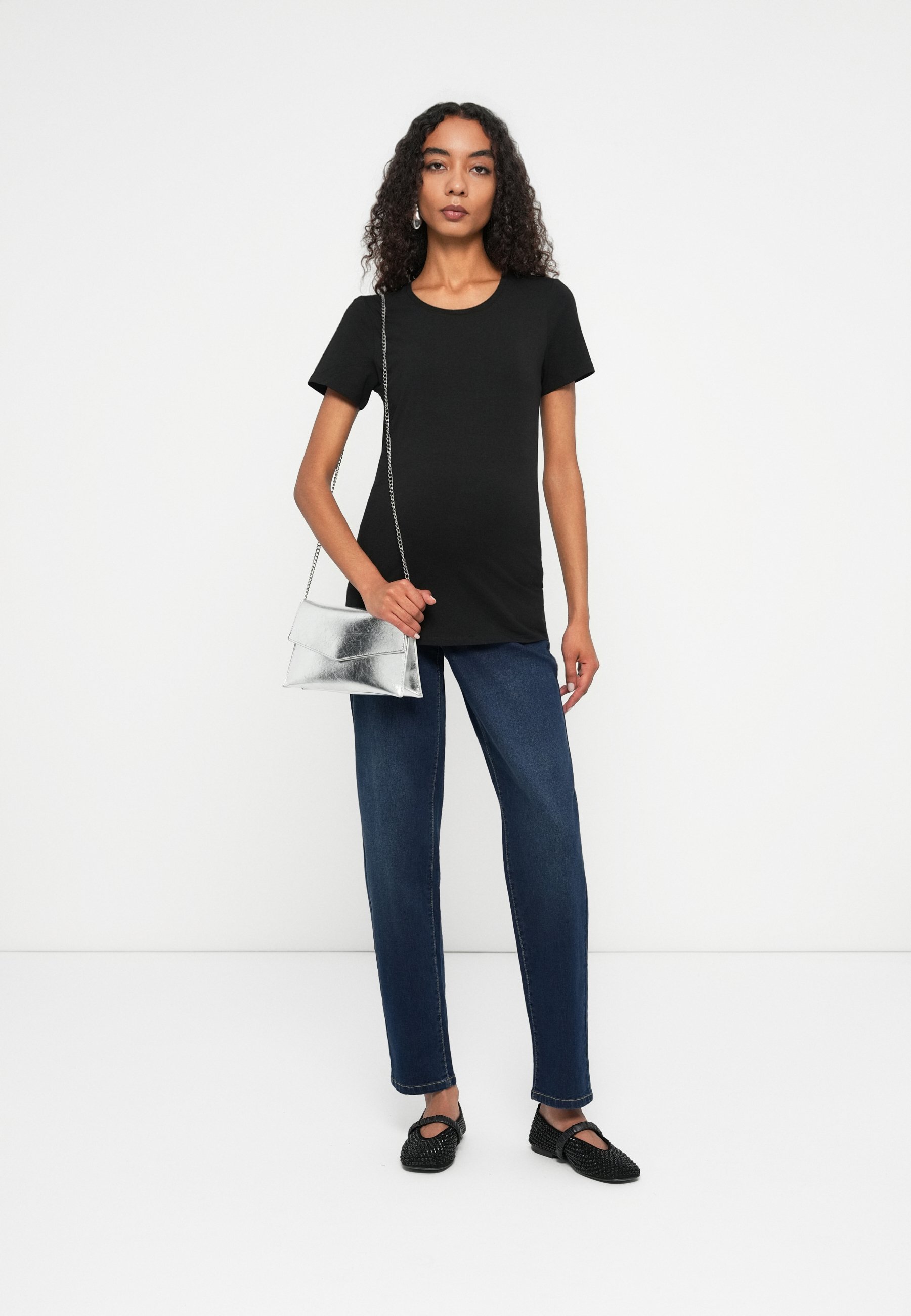 Vero Moda Maternity VMMZIA BUMPBAND - Mom Jeans - donkerblauwe denim
