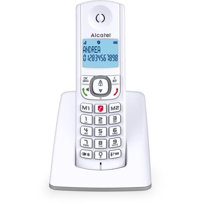 Telefone sem fio - ALCATEL - F530 - Cinza (unidade)