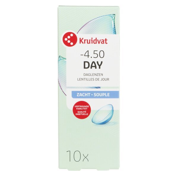„Kruidvat Opticare“ -4,50 minkšti dieniniai kontaktiniai lęšiai<br>Medicinos prietaisas - 10 vnt.