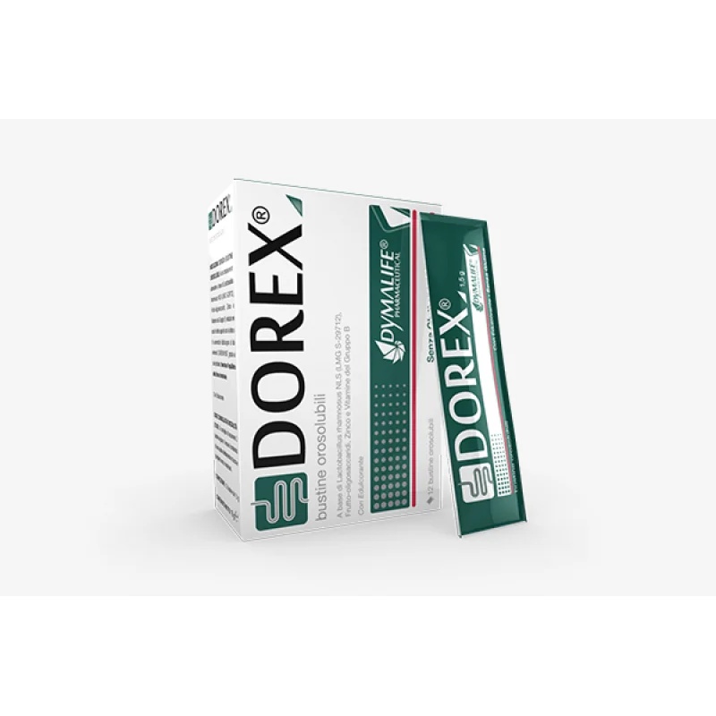 DYMALIFE PHARMACEUTICAL Dorex 12 bâtonnets oraux solubles