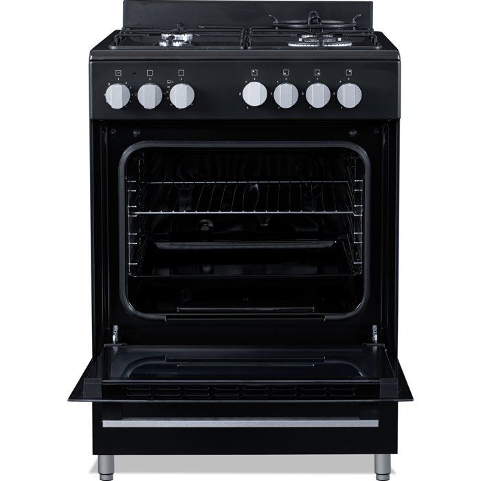 BERTAZZONI LA GERMANIA PIA60GN Gasfornuis - 4 Branders - 10,35 kW - 60 cm - Zwart