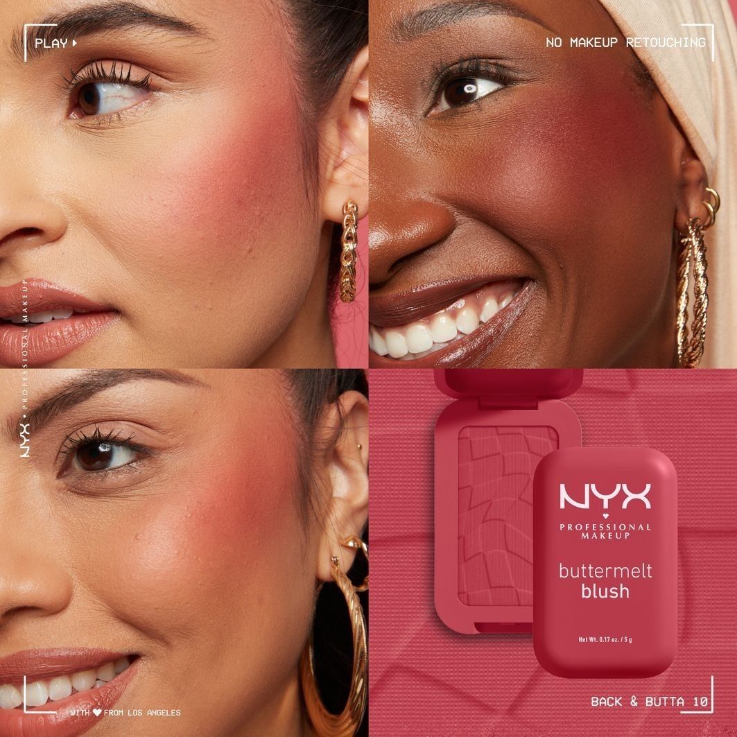 NYX Professional Makeup Blush Buttermelt lícenka - 5 g