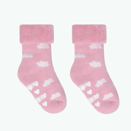 Cabaia Socken in den Wolken – Rosa Babysocken-Packung
