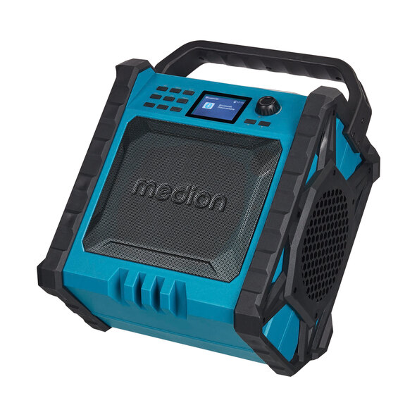 Premium construction site radio, including integrated power bank (MD43896)
