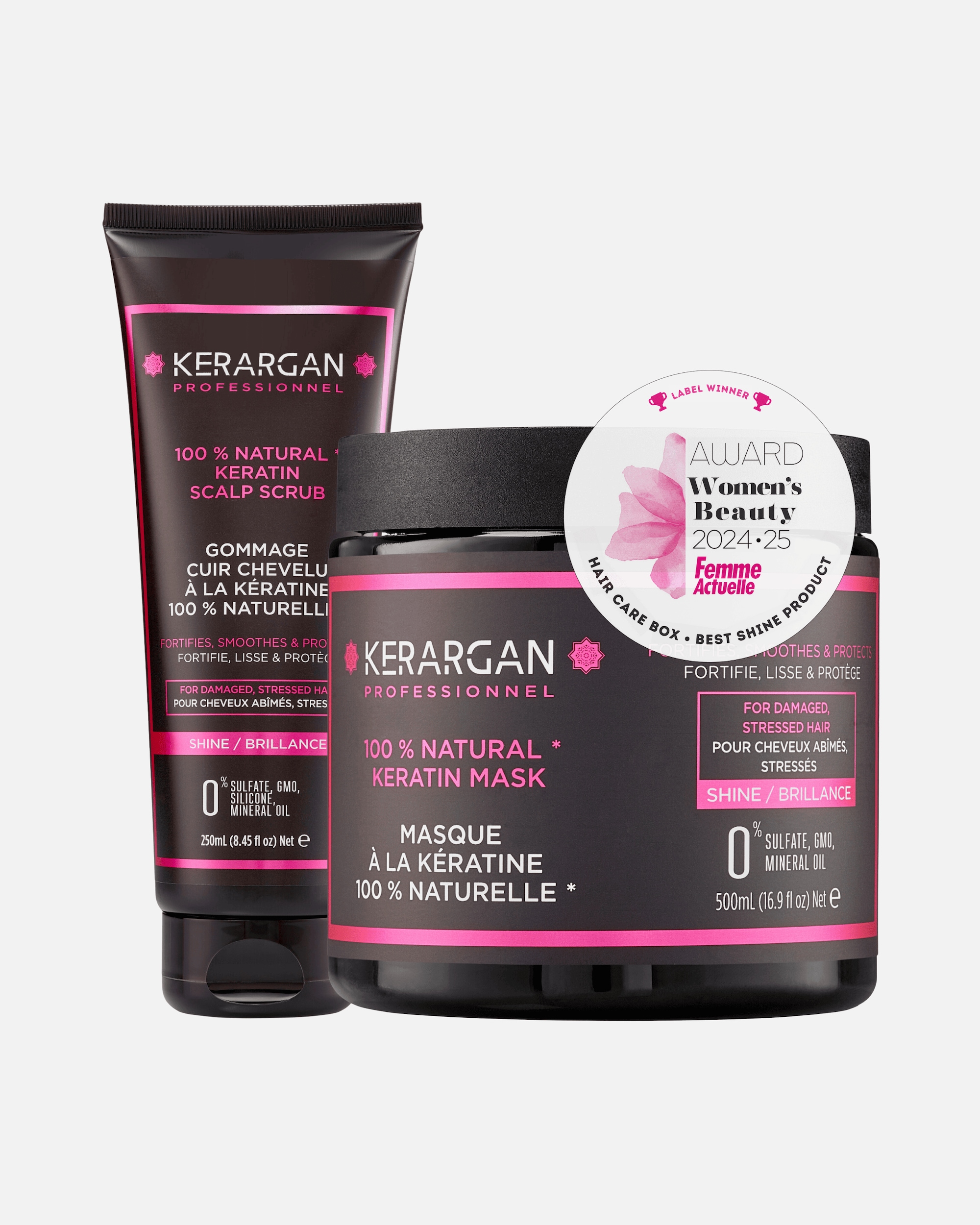 Kerargan Kerargan - Duo Masque et Gommage à la Kératine - 500ml + 250ml