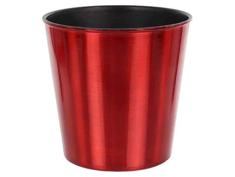 Osłonka na doniczkę plastikowa 13 cm czerwona