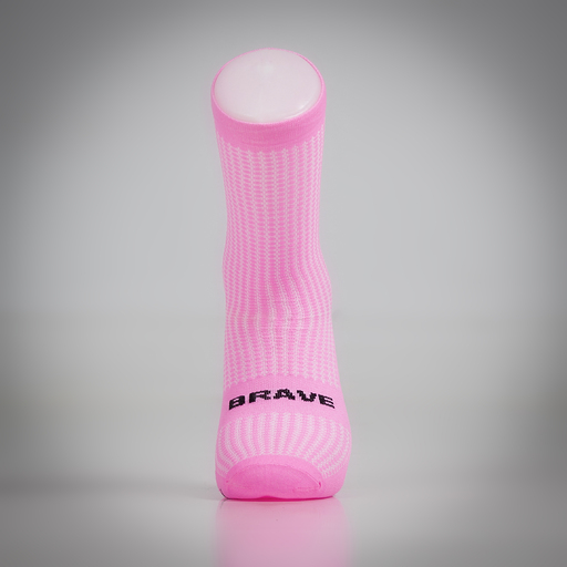 De One Brave roze technische sokken