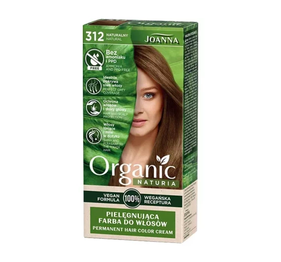 Joanna Naturia Organic pielęgnująca farba do włosów 312 Naturalny
