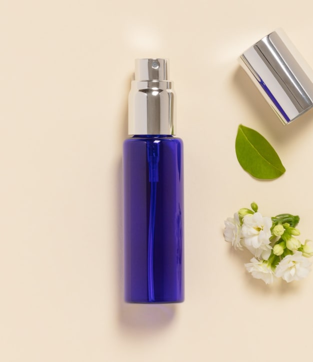 Mini-vaporisateur de poche en verre bleu 30 ml