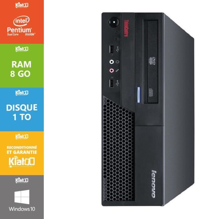 Pc bureau LENOVO Thinkcentre M57 dual core 8 go ram 1 To disque dur,ordinateur reconditionné,windows 10