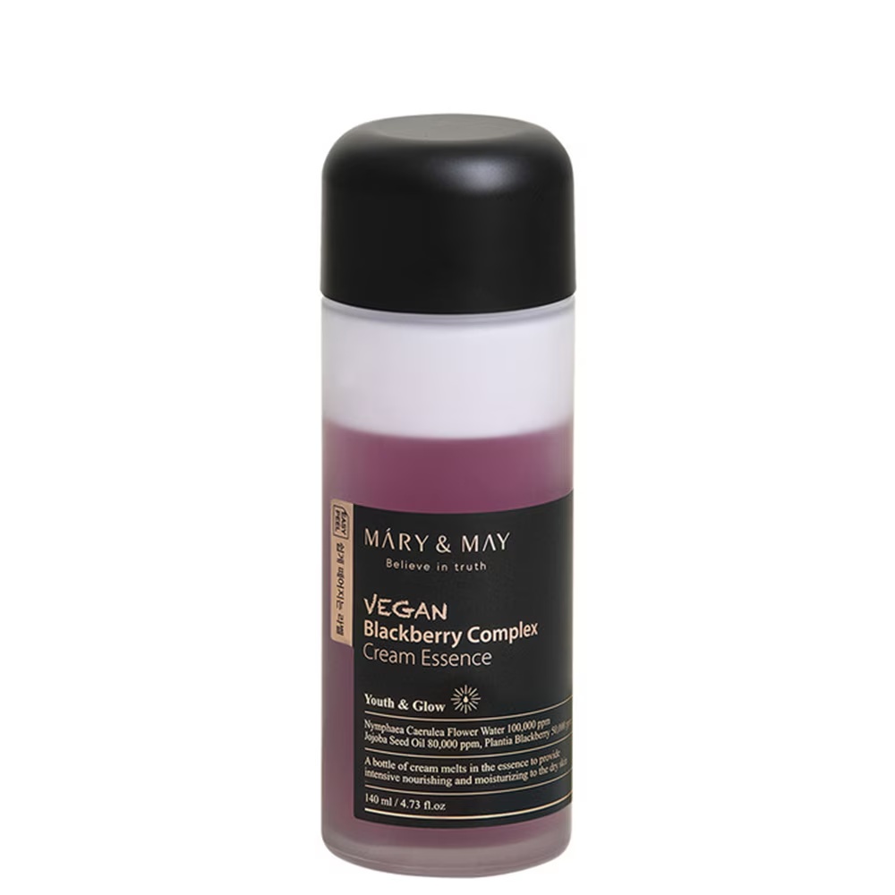Veganska kremasta esencija kompleksa kupine