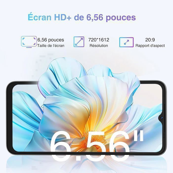 Smartphone DOOGEE N55 - Ecran de 6,56