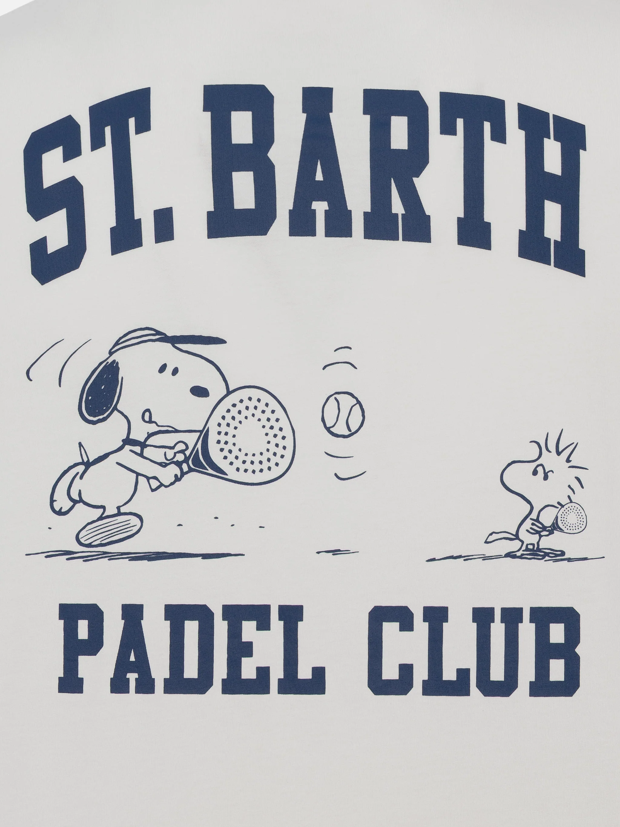 Heren katoenen T-shirt met Snoopy Padel Club-print | SNOOPY PEANUTS® S