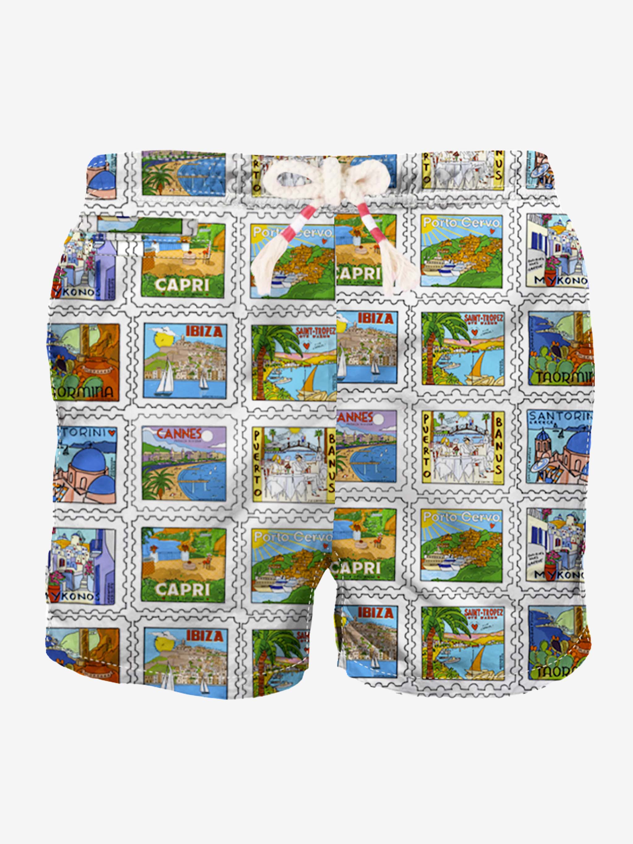 Zwembroek met zomerprint voor heren