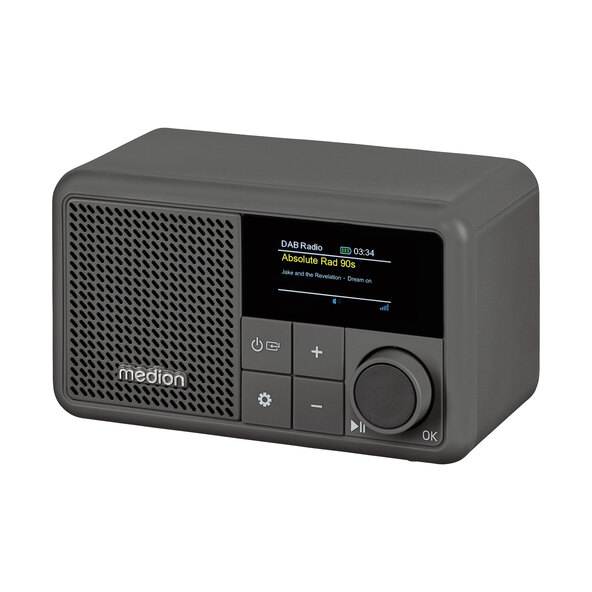 DAB+ Tiny Radio (MD44822), grau