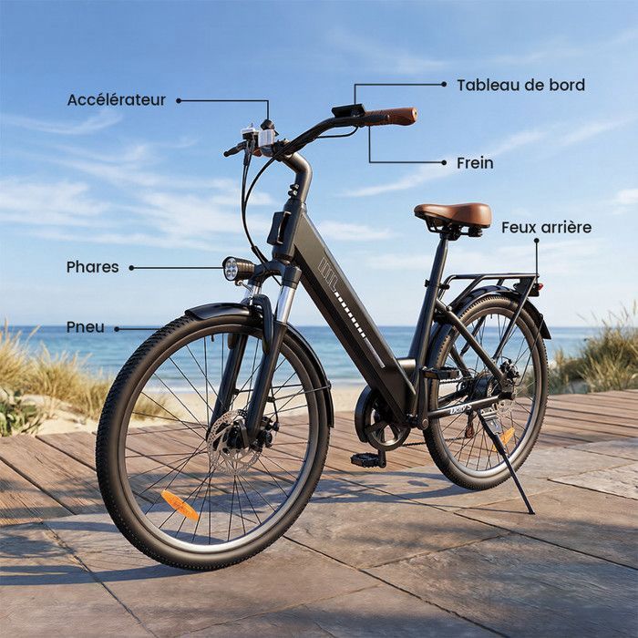 Bicicleta de montaña eléctrica para adultos AGILERIDE de 26