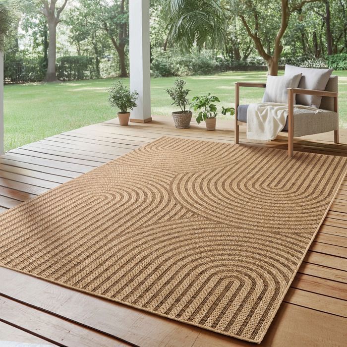 SIMPEX Binnen- en Buitenkleed – Ideaal voor woonkamer, keuken, moderne stijl, terras, tuin en balkon, 280x370 cm