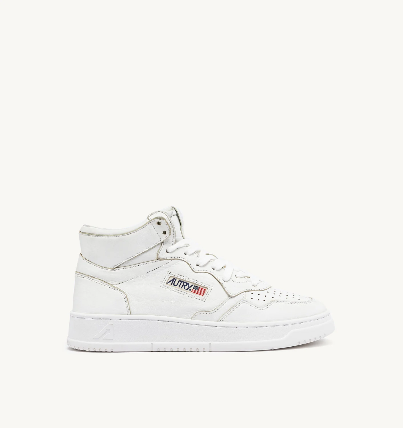 TENIȘI MEDALIST MID DIN PIELE NAPPA CULOARE STONE WASHED