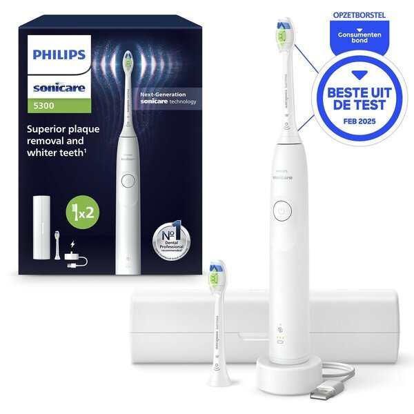 Philips Sonicare 5300 Series HX7108/03 електрична четкица за зубе<br>бела