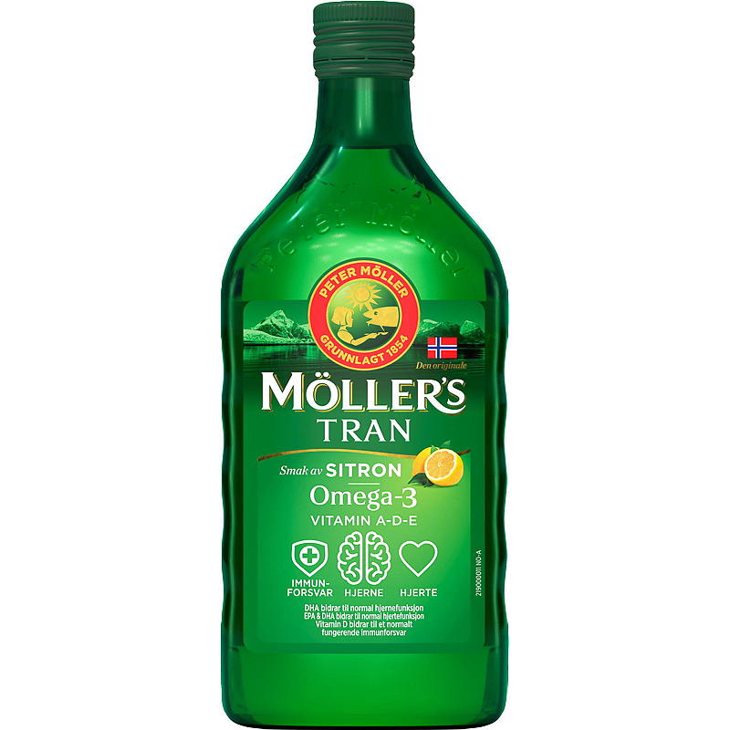 Aceite de hígado de bacalao Möller's 500 ml Limón