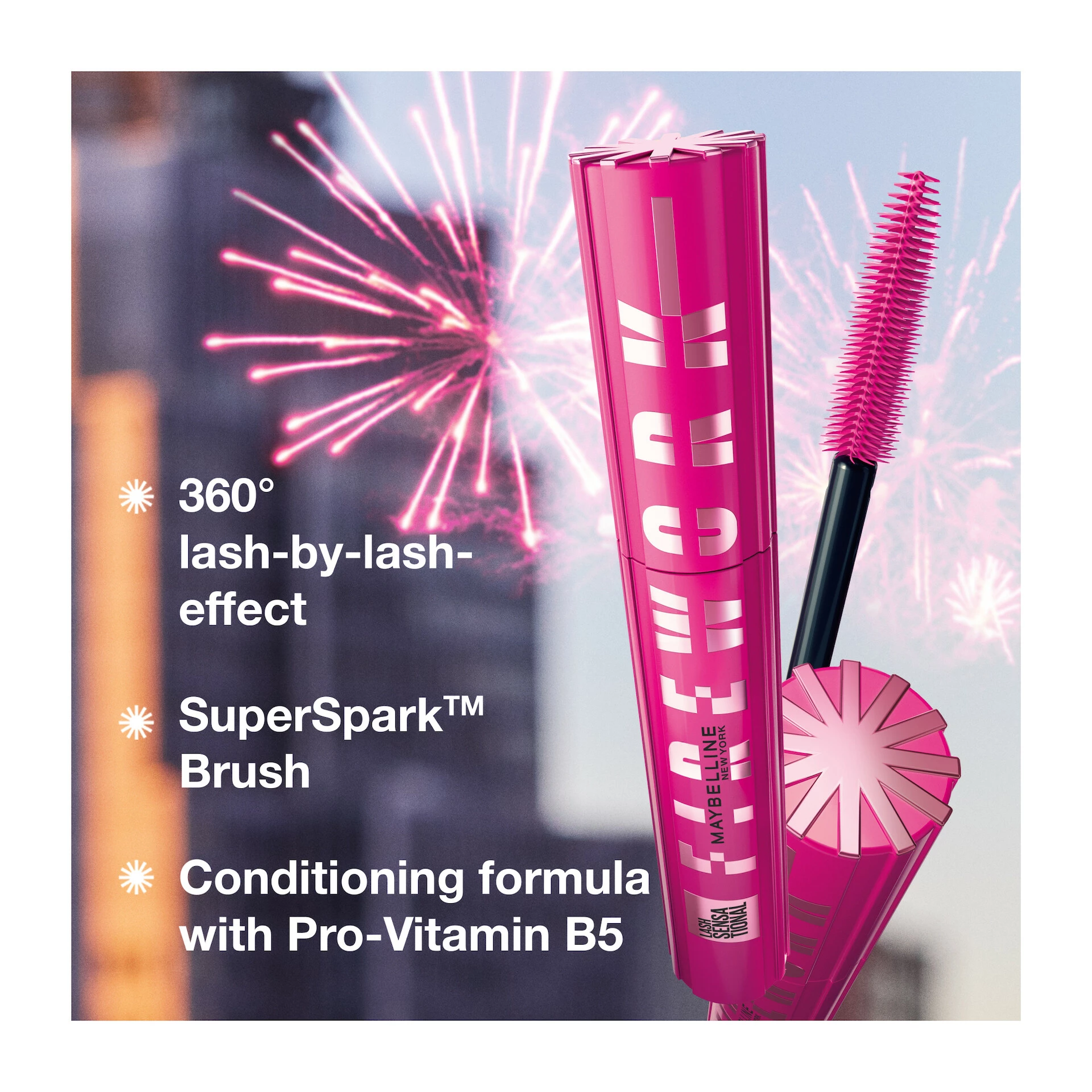 Lash Sensational Firework szempillaspirál Nagyon fekete - Maybelline