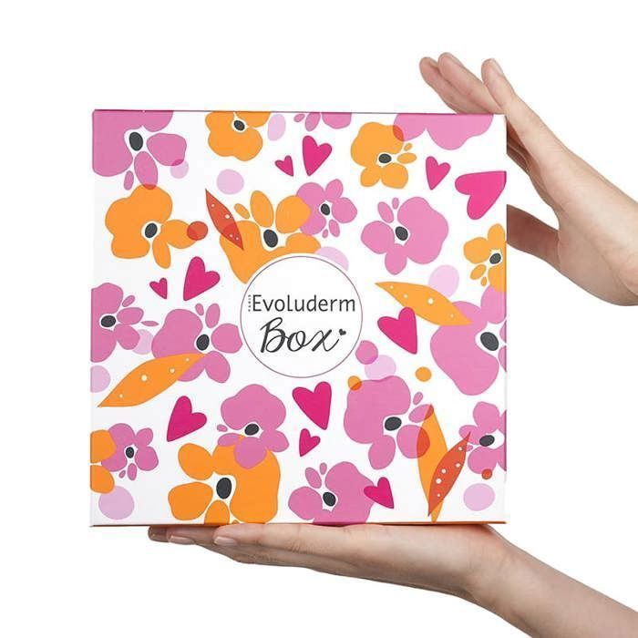 EVOLUDERM - Coffret cadeau Corps Monoï + Crème Mains Offerte - Box Roséa- Idéal cadeau Noël, Anniversaire, Fête des Mères