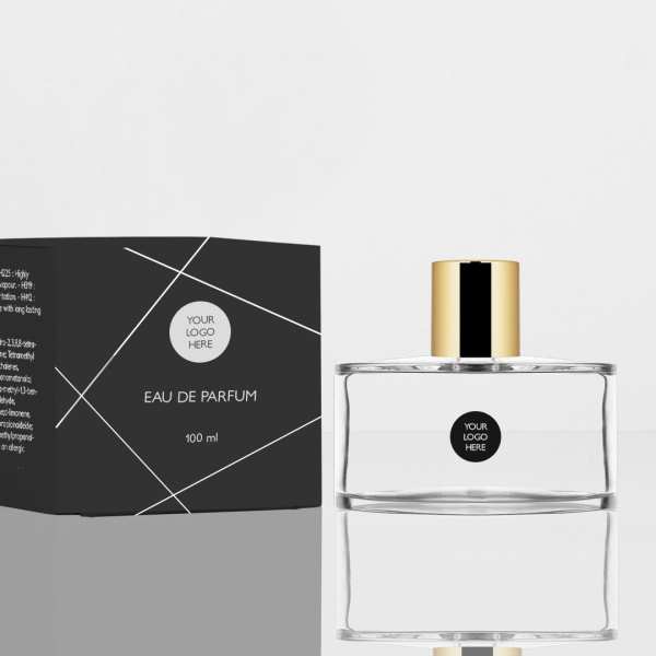 Flacon en verre transparent Hollywood FEA 15 de 100 ml