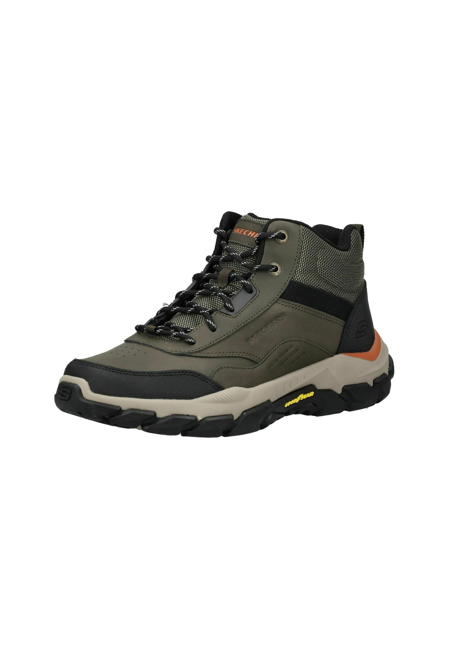 Skechers veterlaarsjes - olijfgroen