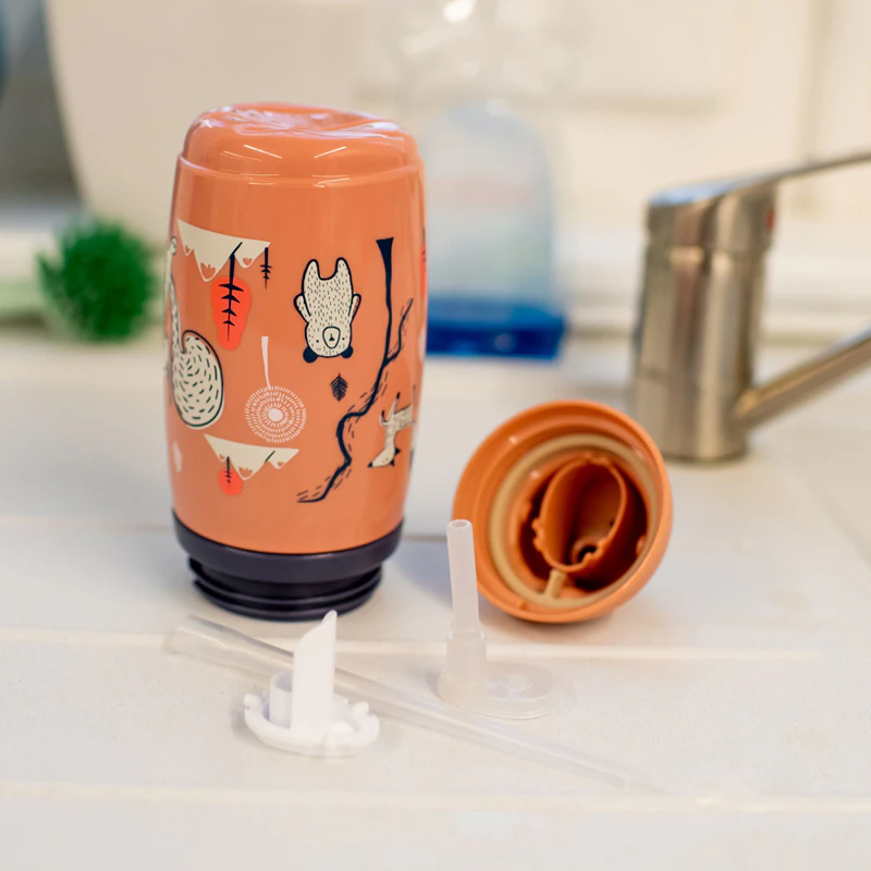 Copo térmico com canudo Tommee Tippee Superstar rosa