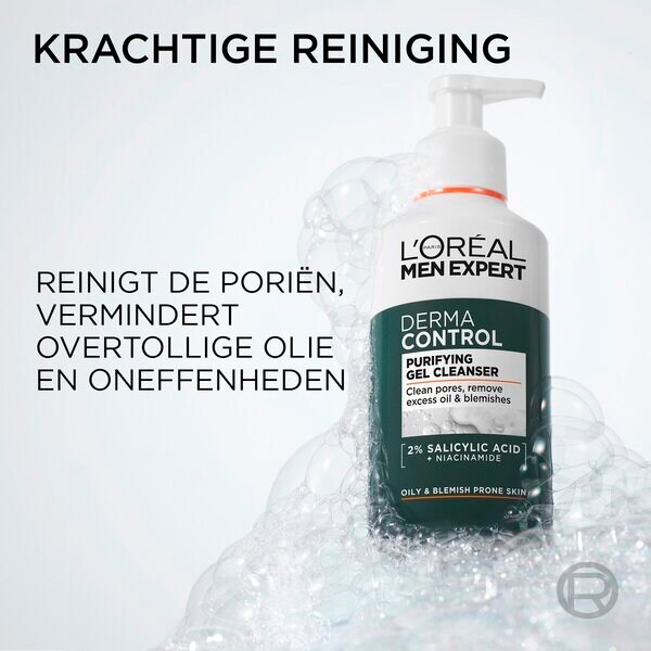 L'Oréal Paris Men Expert Derma Control čistiaci gélový čistiaci prostriedok 260 ml