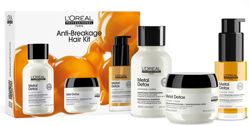 L'Oréal Professionnel Serie Expert Metal Detox dárková sada pro barvené a poškozené vlasy