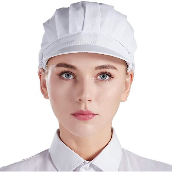 Boina de Chef - Unissex - Conjunto de 3 peças - Malha respirável - Confortável - Ajustável