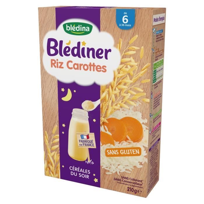 Blédina Blédiner Müsli Reis Karotten +6 Monate 210 g