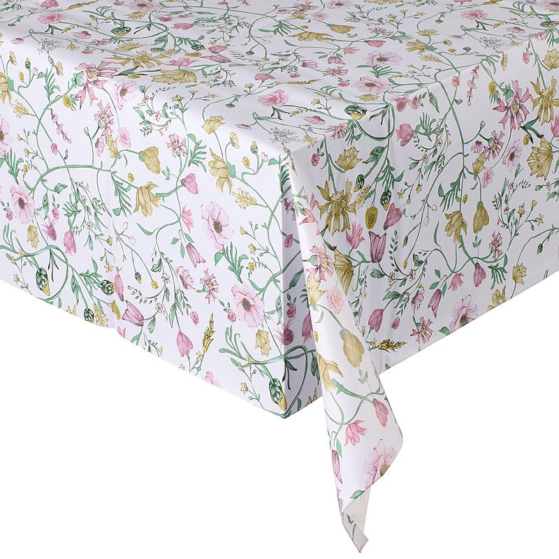 Tafelkleed voor thuis, 140x240 cm, roze bloem