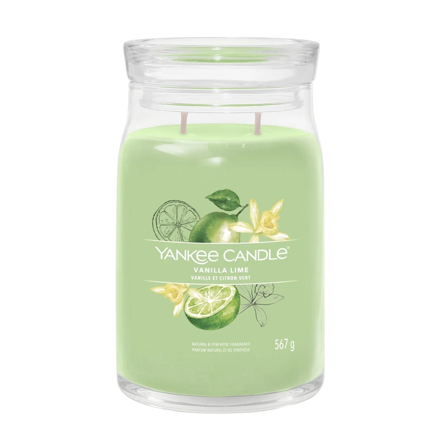 Signature Jar Candles Vanilla Lime - Candela Profumata