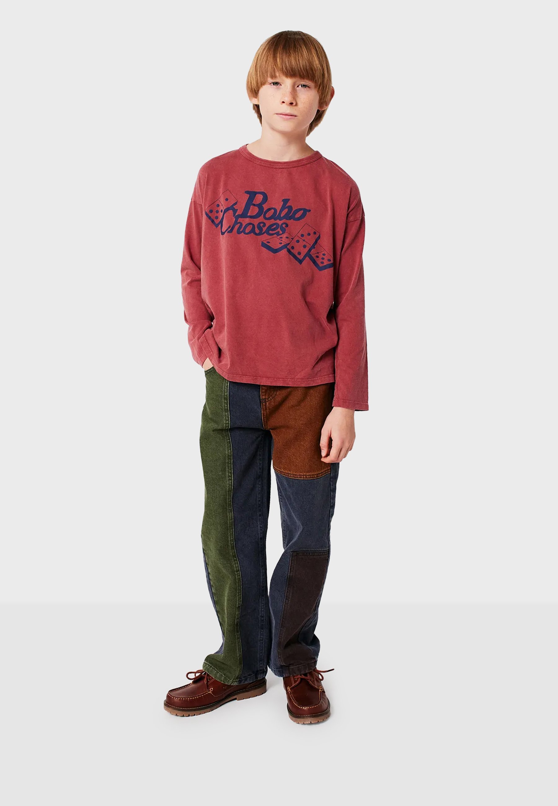 Bobo sceglie DOMINOS UNISEX - Maglia a maniche lunghe - rossa