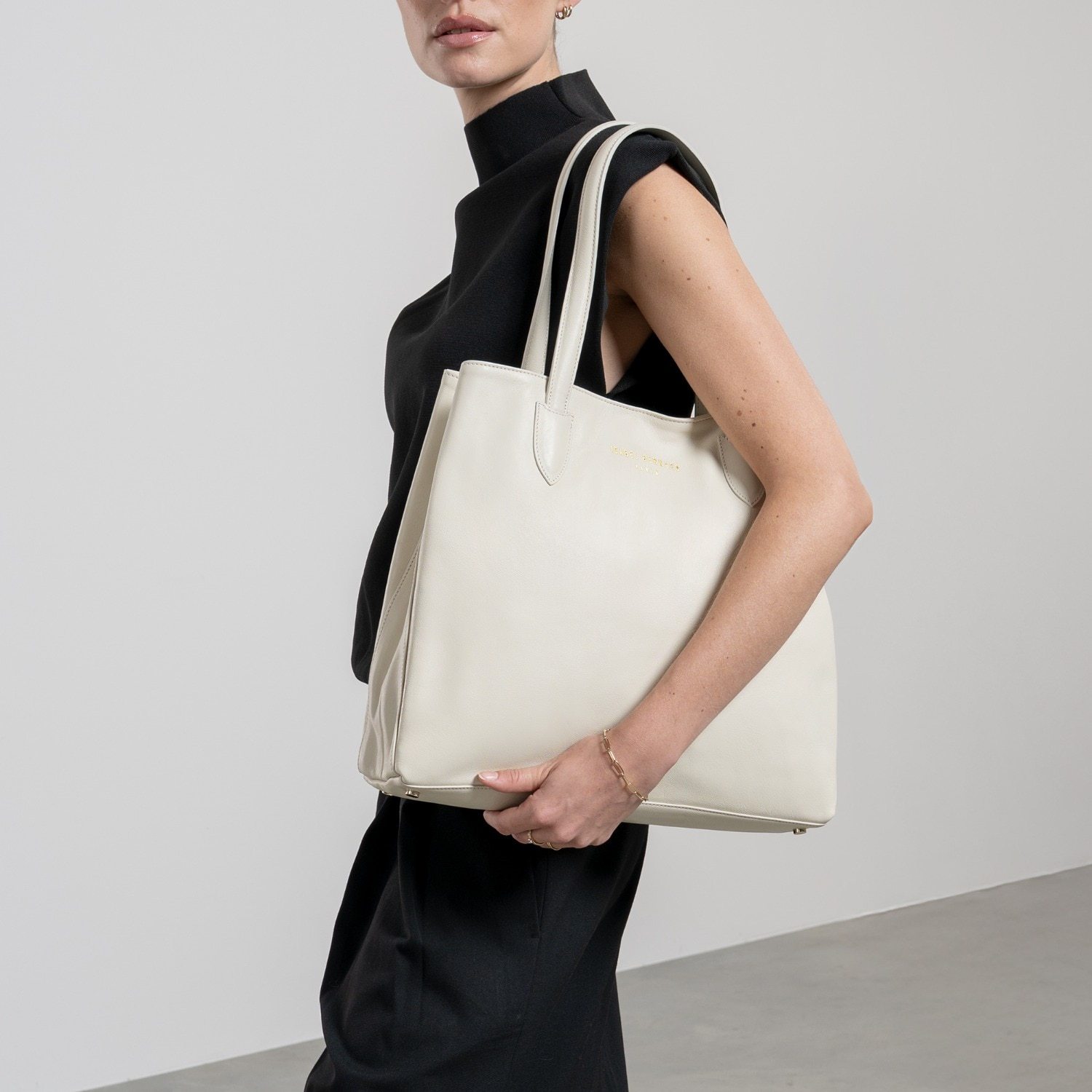 Isabel Bernard Shopper-Tasche Isabel Bernard Honoré Francine bež - Kalbsleder - Honoré Francine