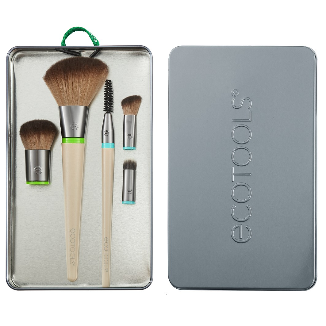 Conjunto de Pincéis para Pó Ecotools para Cuidados Faciais Diários – 1 peça
