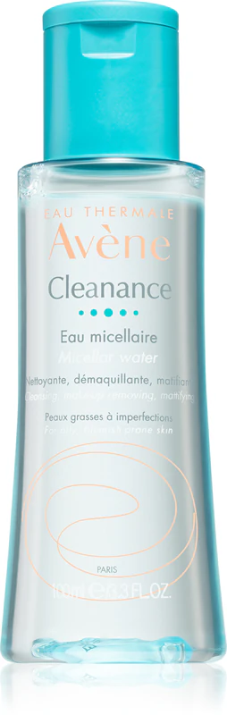 Água micelar de limpeza Avène Cleanance para pele oleosa e problemática.