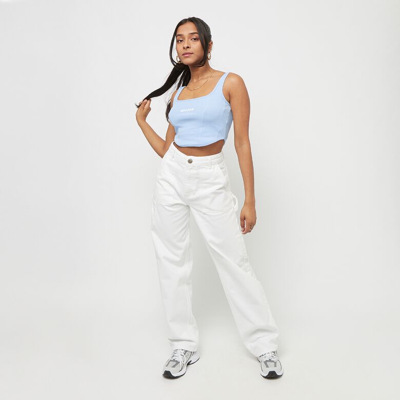 Top corto con scollo quadrato