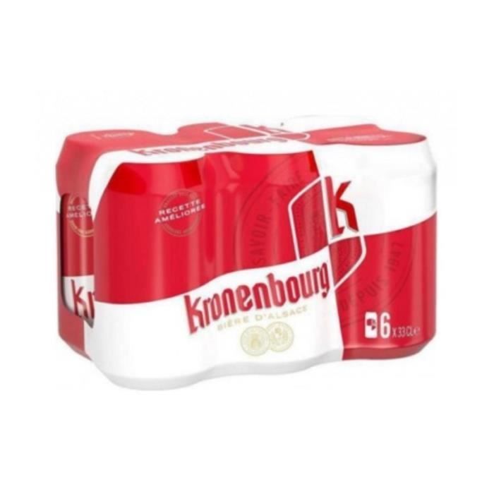 Cerveza rubia Kronenbourg 33cl 4.2% Vol. en latas 48 latas
