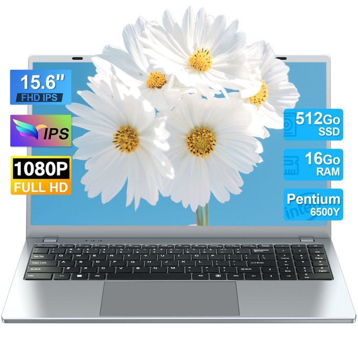 Laptop - 15,6 inch Full HD - Intel Pentium Gold 6500Y (tot 3,4 GHz) - 16 GB RAM - 512 GB SSD - Windows 11 Pro