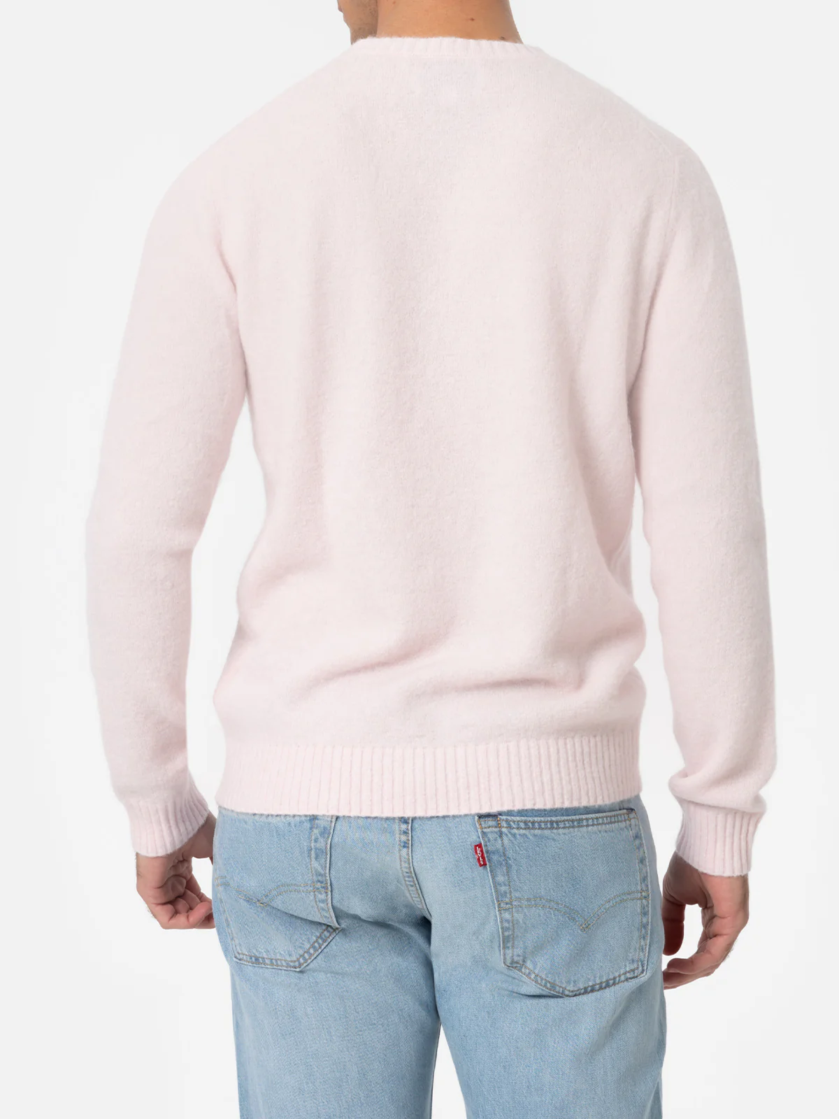 Regent herentrui met ronde hals, roze stretch