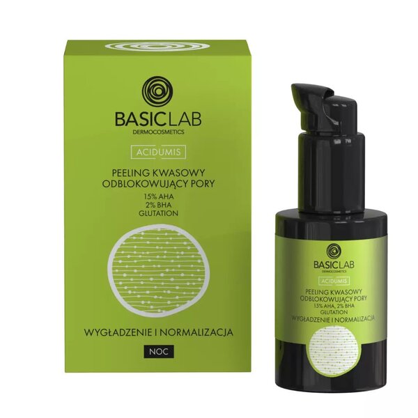 BasicLab Acid Peeling pórusokat felszabadító 15% AHA & amp; 2% BHA 30 ml
