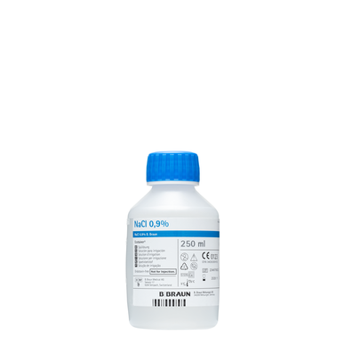 Solución salina fisiológica estéril Ecotainer Bbraun 250 ml 250 ml