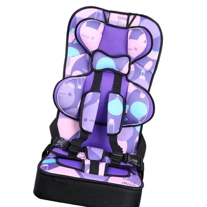 Mothinessto Asiento de coche convertible Asiento elevador con respaldo alto Asiento de bebé convertible a base de coche Morado