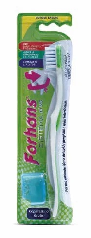 FORHANS Forhans Systema Plus tandenborstel met medium borstelharen, 1 stuk