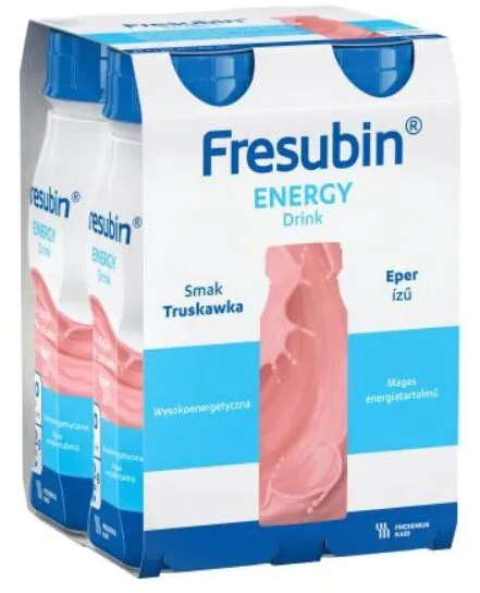 Fresubin Protein Energy Drink o Smaku Poziomkowym Płyn Doustny 4 but. po 200 ml