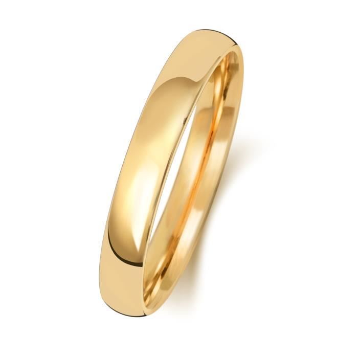 Wedding band - Gold - 375/1000 - 3mm - Semi-comfort band - Unisex - Made in Italy